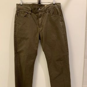 Orvis 5-Pocket Stretch Twill Pants; Size – 34x30; Color – Olive